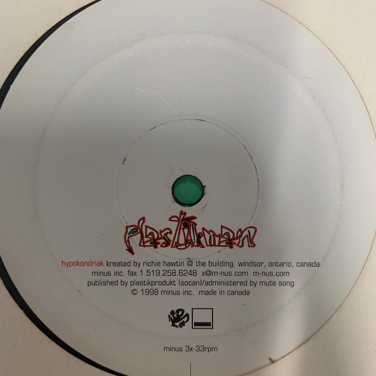 Plastikman “Afrika” ( Test Kut )