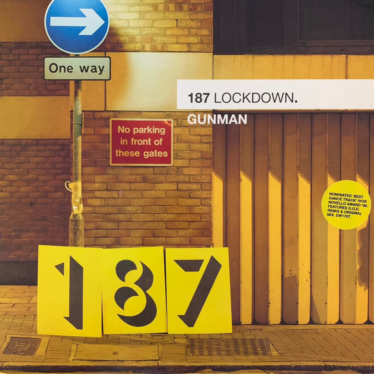 187 Lockdown “Gunman' 3 Track 12inch Vinyl