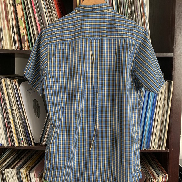 Ben Sherman Blue / Yellow Check Shirt Size Large