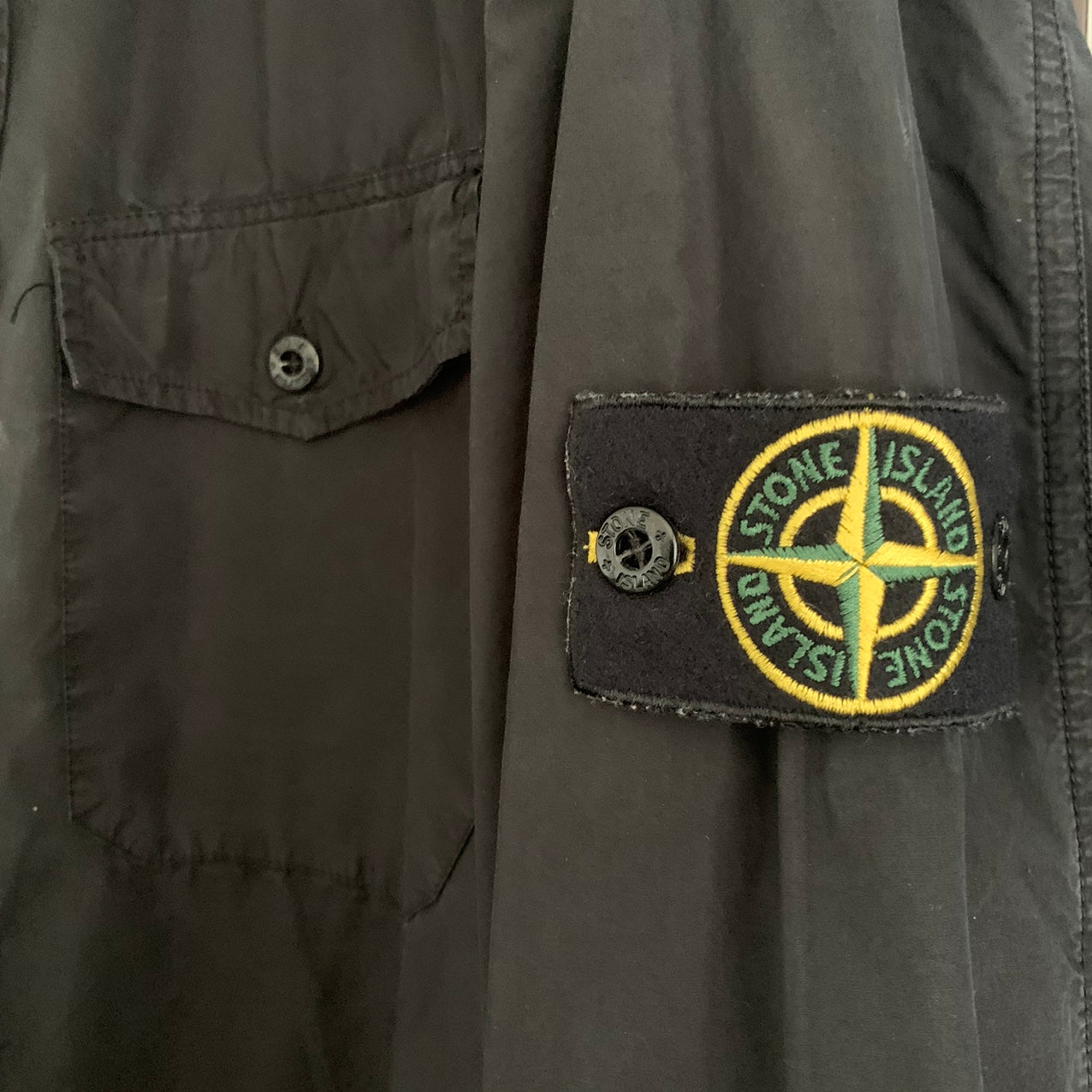 Stone Island vintage 100% Cotton Shirt Black Size XL