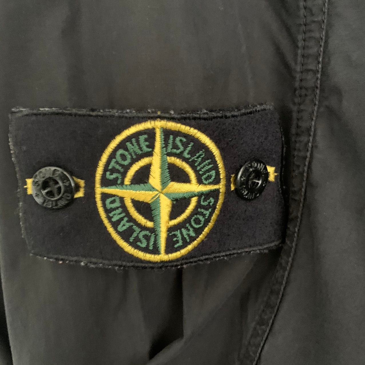Stone Island vintage 100% Cotton Shirt Black Size XL