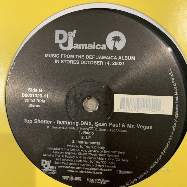 Def Jamaica Anything Goes Feat Capone & N.O.R.E. Wayne Wonder & Lexxus /  Top Shotter Feat DMX Sean Paul & Mr Vegas