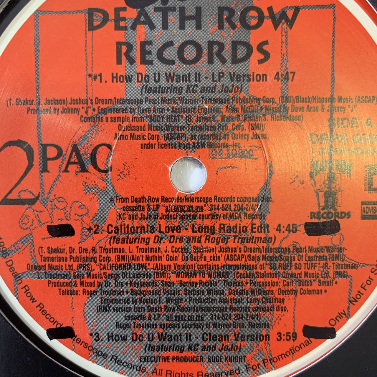 2Pac “How Do U Want It” / “California Love” / “How Do U Want It” / “2 of Amerikaz Most Wanted / “Hit Em Up”
