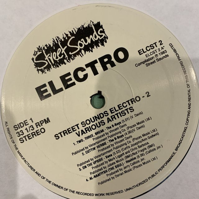 Electro 2 Street Sounds Re issue 7 Track LP Hip Hop Electro