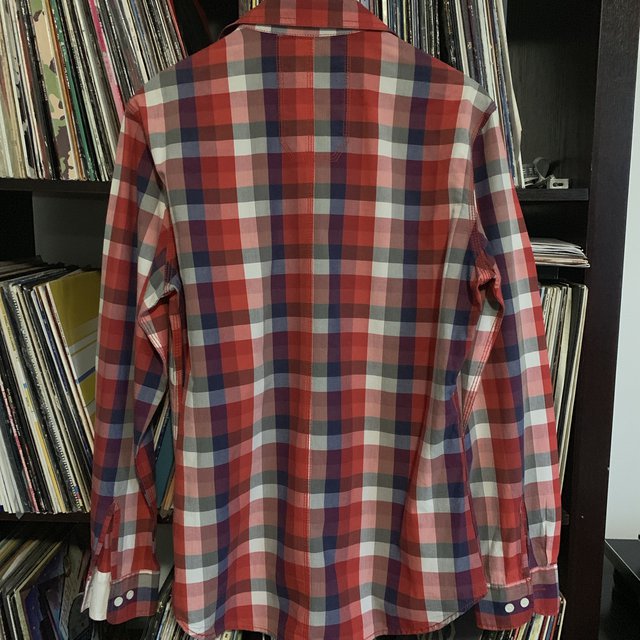 French Connection FCUK Red White and Blue 100% Cotton Shirt