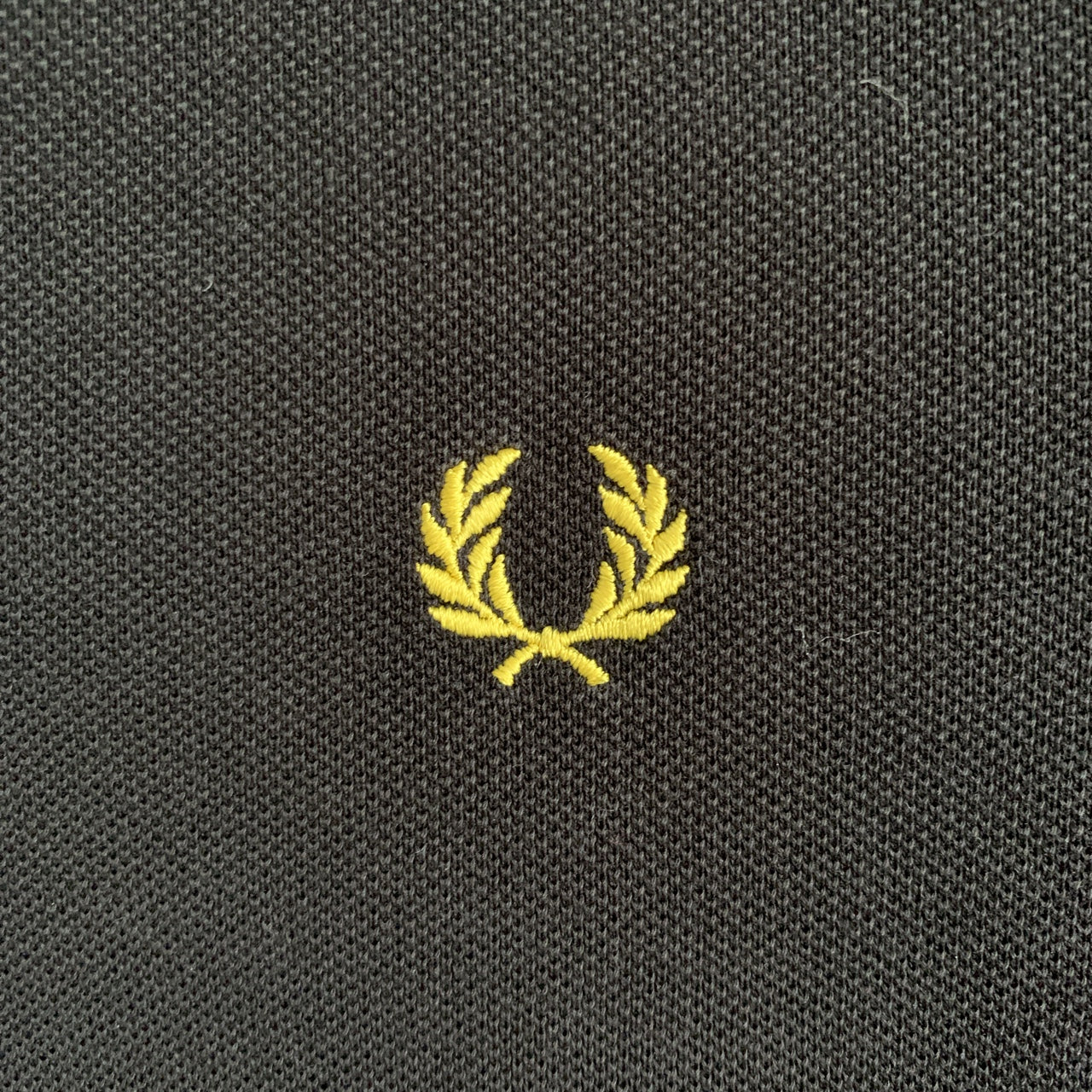 Fred Perry Vintage Polo Size Small Black and Yellow Colour way