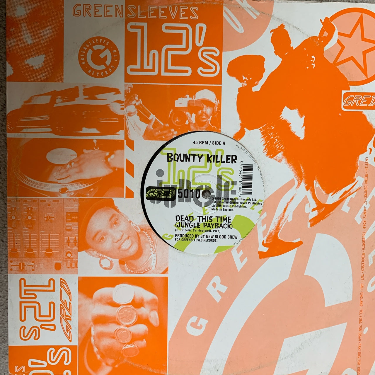 Bounty Killer “Dead This Time” jungle payback / “New Blood Split”