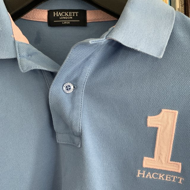 Hackett Vintage Polo Shirt Size Large