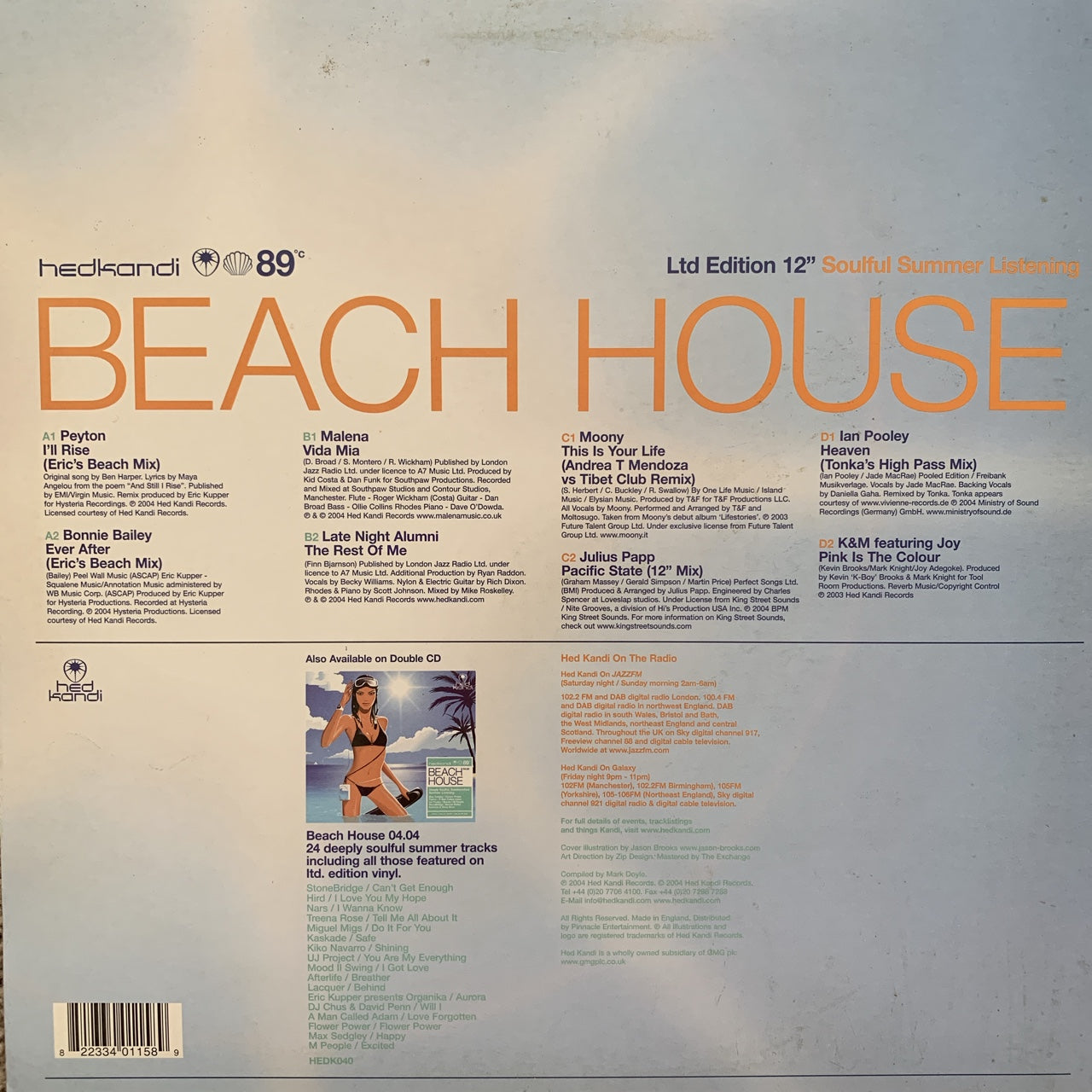 Hed Kandi Beach House 2 X 12inch Summer Sampler