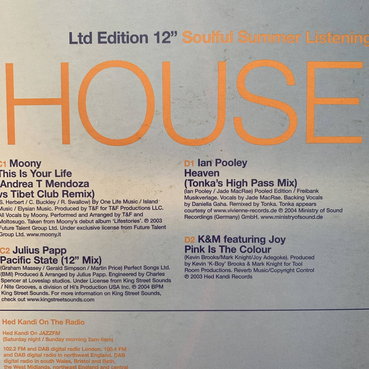 Hed Kandi Beach House 2 X 12inch Summer Sampler