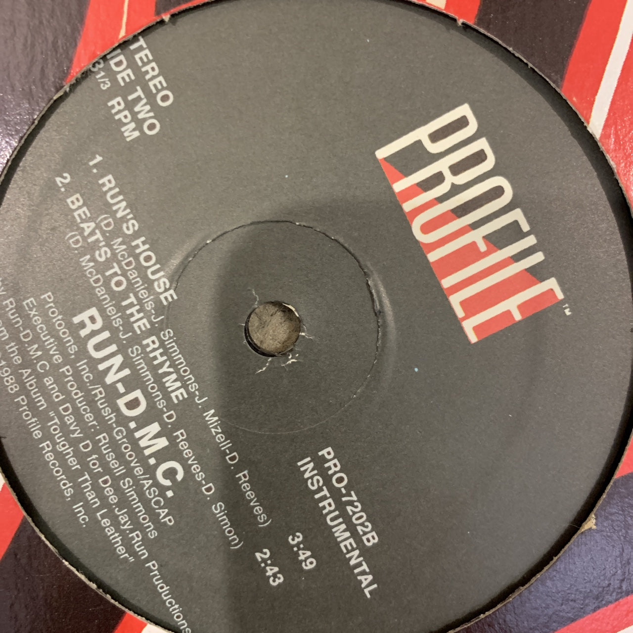 Run DMC “Runs House” / “Beats To The Rhyme”