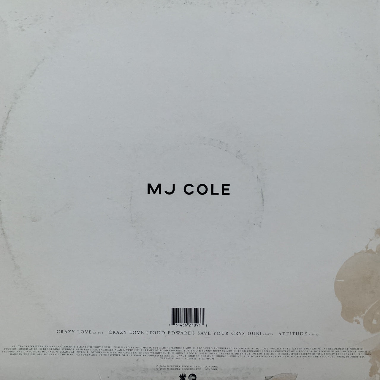 MJ Cole “Crazy Love” / Attitude”