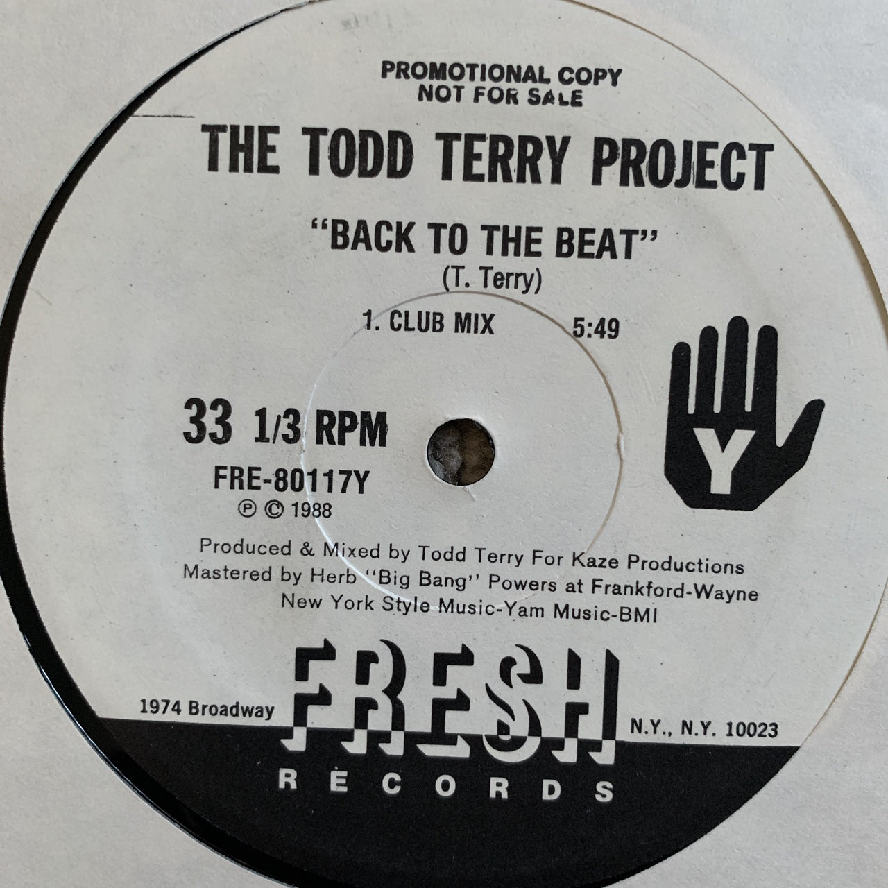 Todd Terry “Bango (To The Batmobile)”