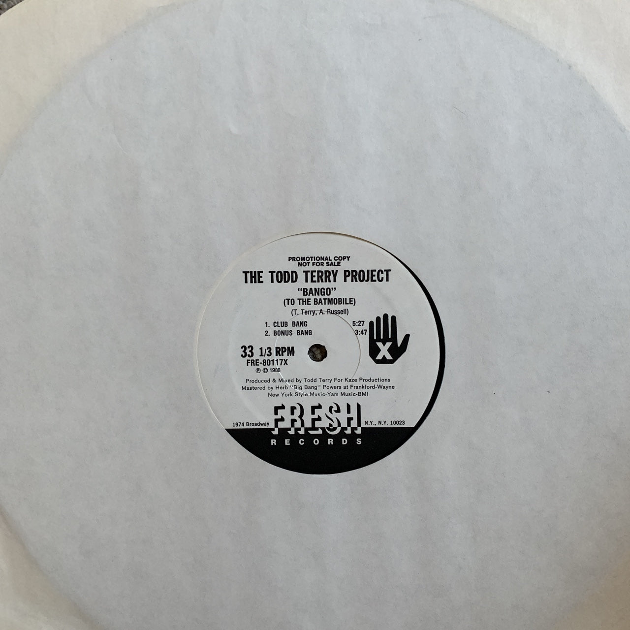 Todd Terry “Bango (To The Batmobile)”