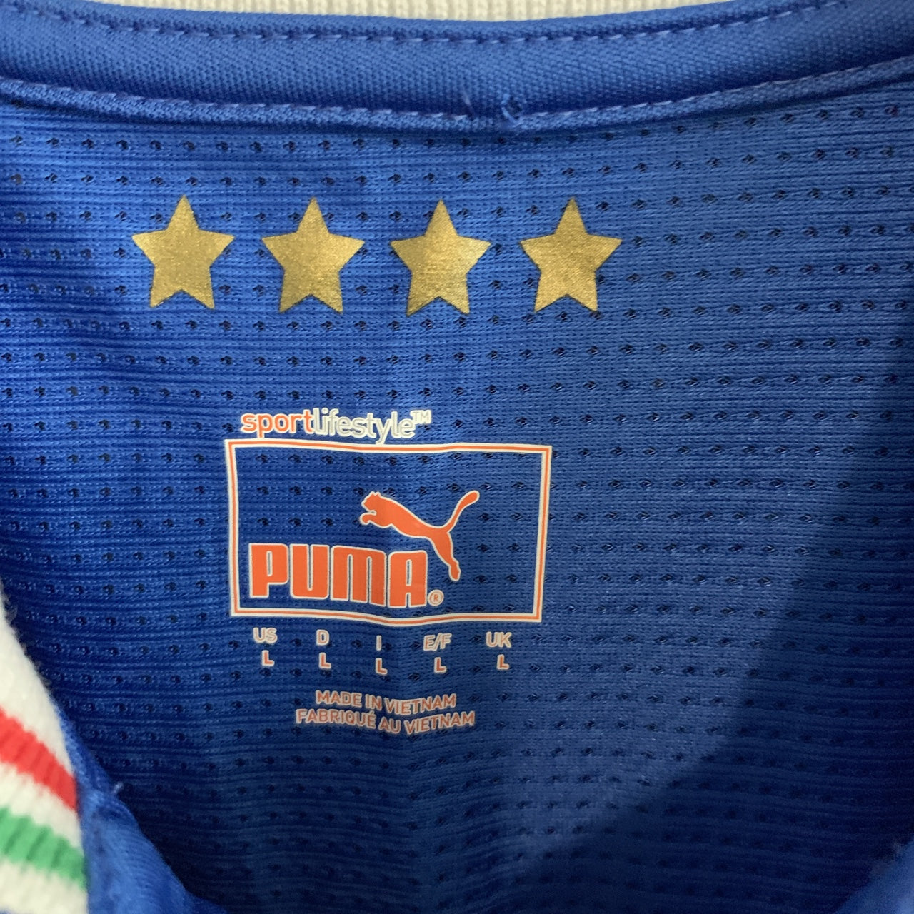 Vintage Italian National Team Puma Football Shirt Size Large