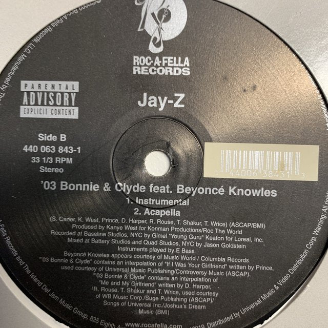 Jay-Z Feat Beyoncé “03 Bonnie & Clyde”