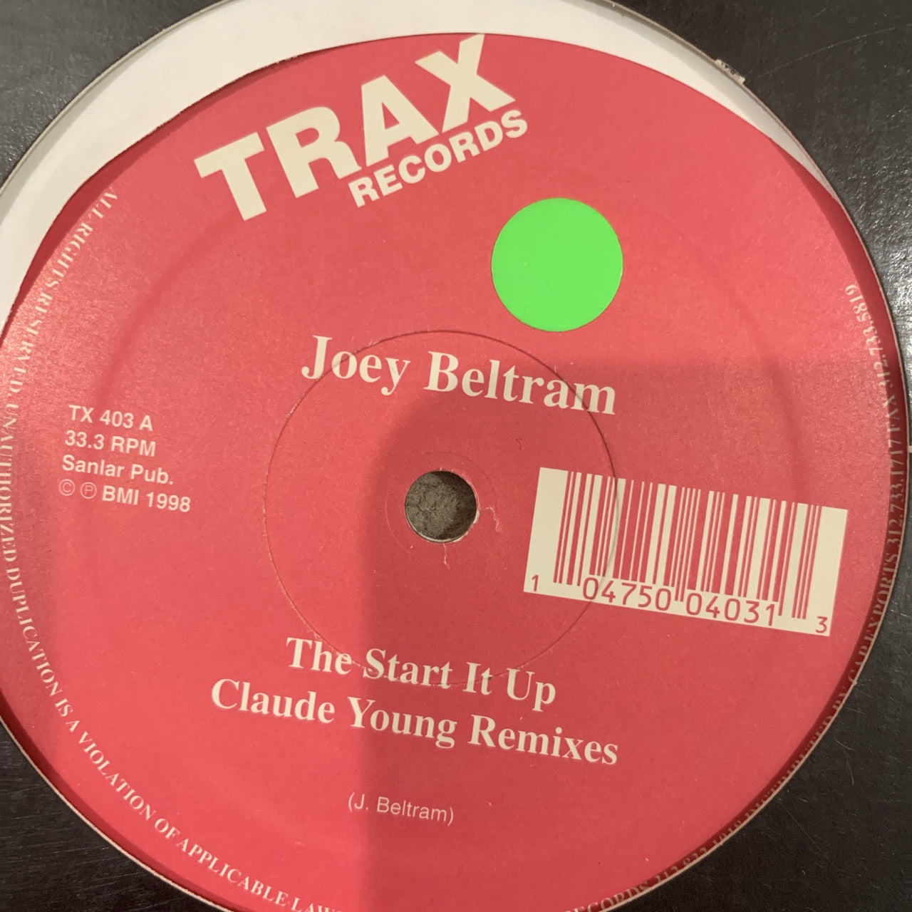 Joey Beltram “The Start Up” Claude Young Remixes