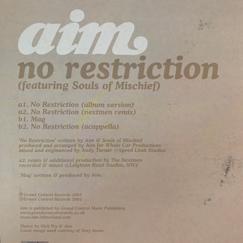 Aim Feat Souls of Mischief “No Restrictions”