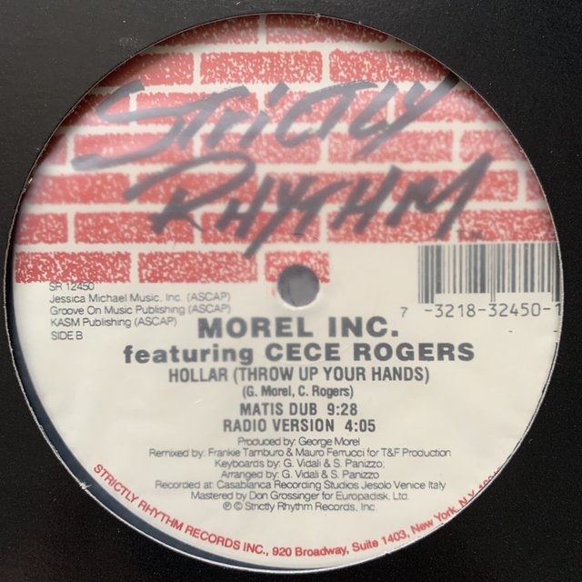 Morel INC Feat Ce Ce Rogers “Hollar ( Throw Up Your Hands)”