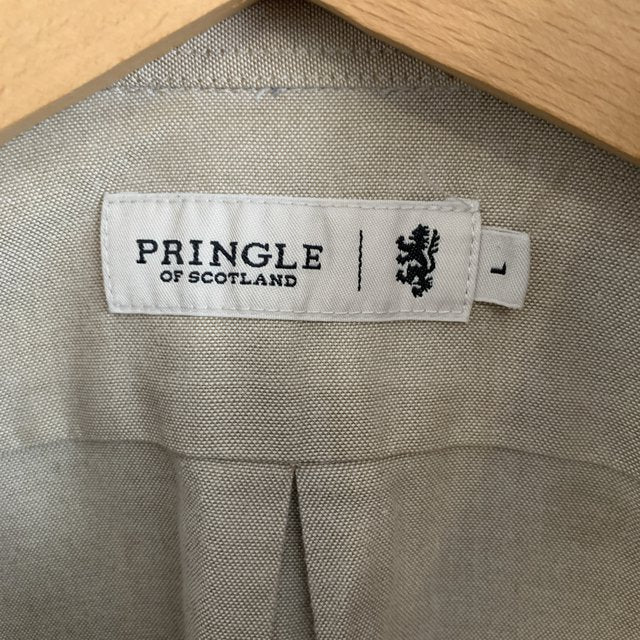 Pringle of Scotland Light Brown Heavy Cotton Shirt Size Large