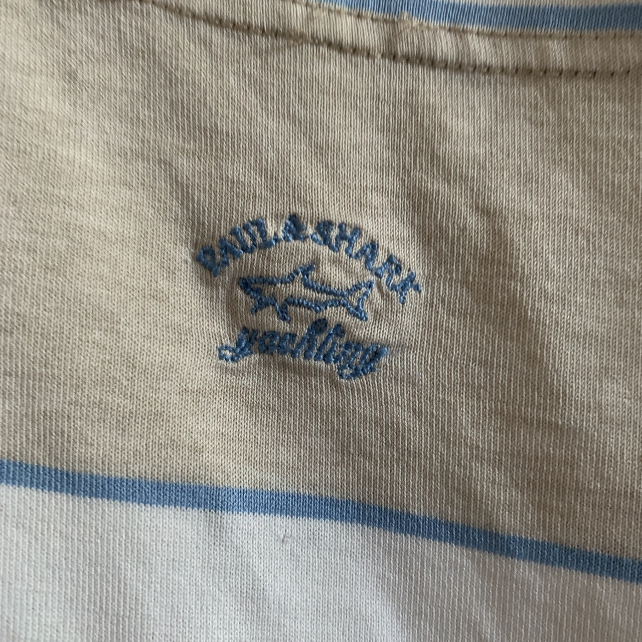 Paul & Shark Vintage Polo Shirt 100% Cotton Made In Italy Size L