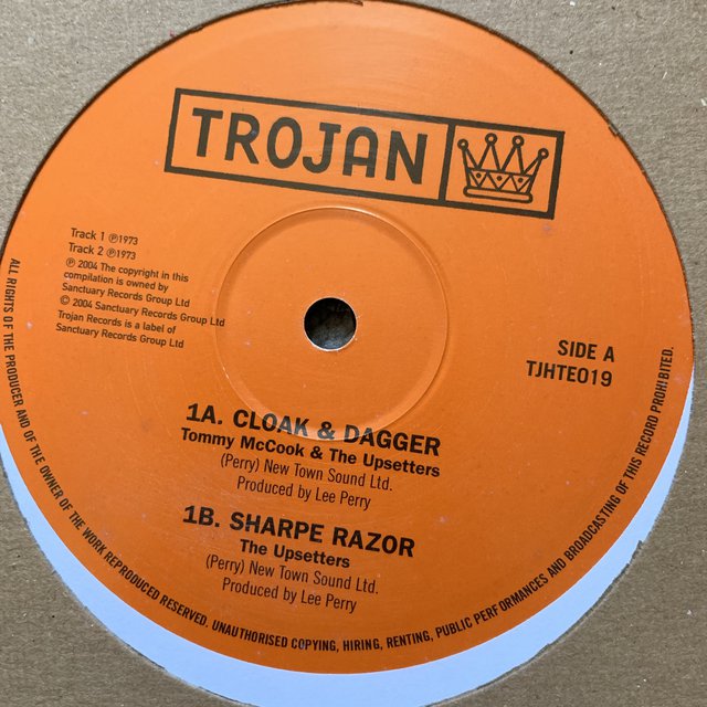 The Upsetters & Tommy McCook “Dillinger” / “Cloak & Dagger”