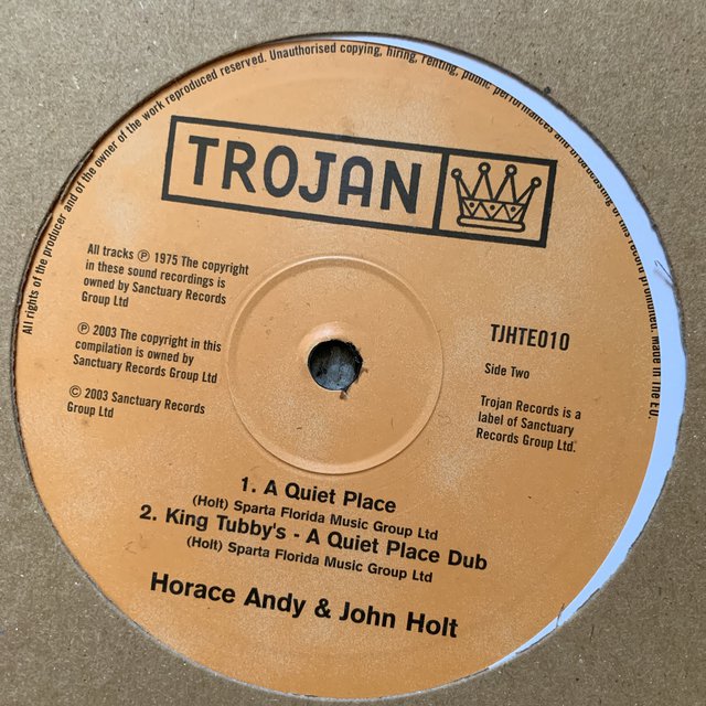 Horace Andy “Ain’t No Sunshine” Horace Andy & John Holt “A Quiet Place”