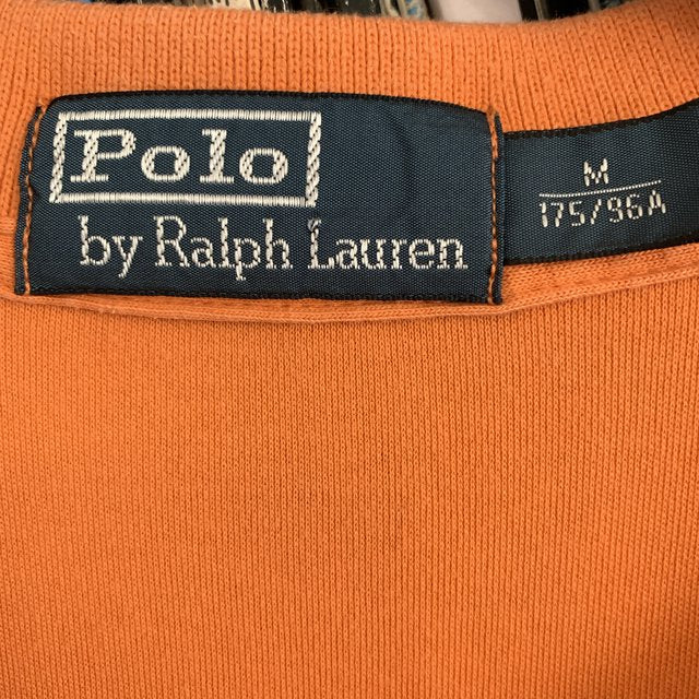 Polo Ralph Lauren Orange 100% Cotton Polo Shirt Size Medium