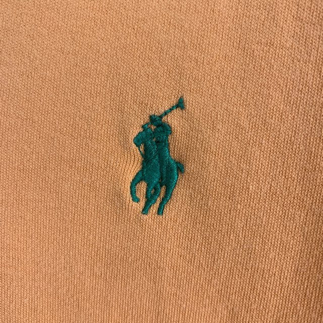 Polo Ralph Lauren Orange 100% Cotton Polo Shirt Size Medium