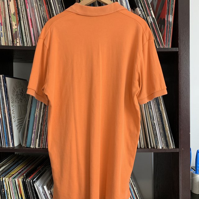Polo Ralph Lauren Orange 100% Cotton Polo Shirt Size Medium