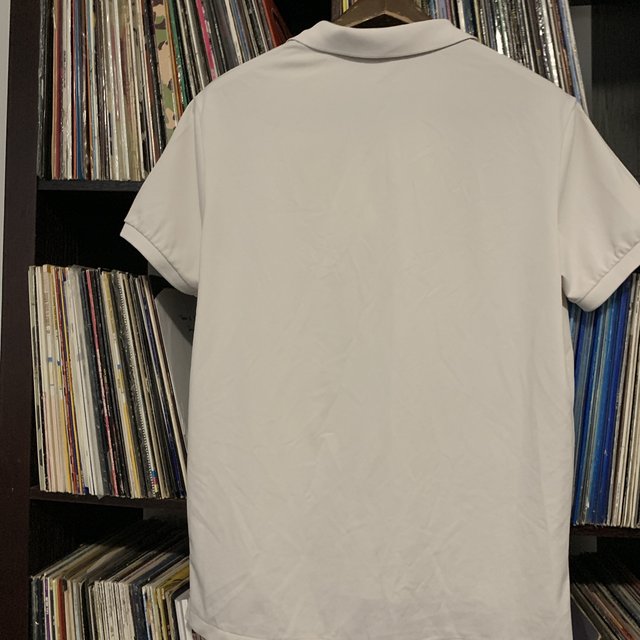 Ralph Lauren Classic Performance Polo White with Navy Blue Motif Size Large