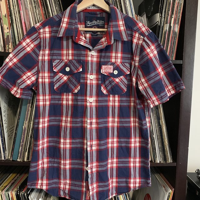 Superdry Short Sleeve 100% Cotton Shirt Size XL