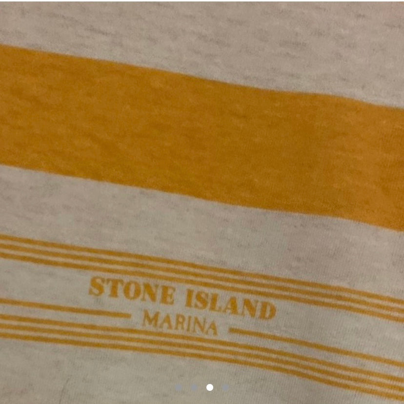Stone Island Marina Long Sleeve Polo Shirt Size Large Brand-new