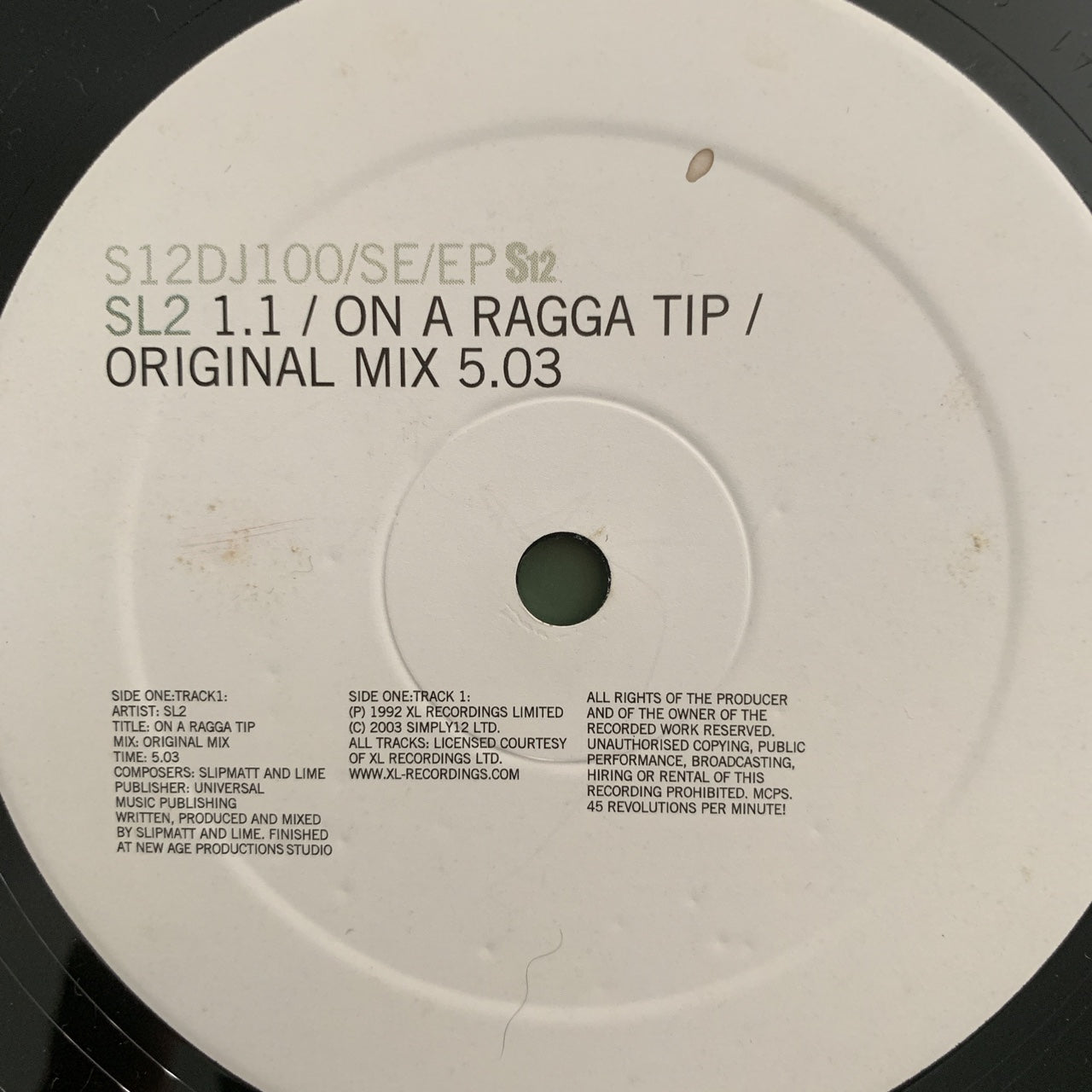 SL2 “On A Ragga Tip”