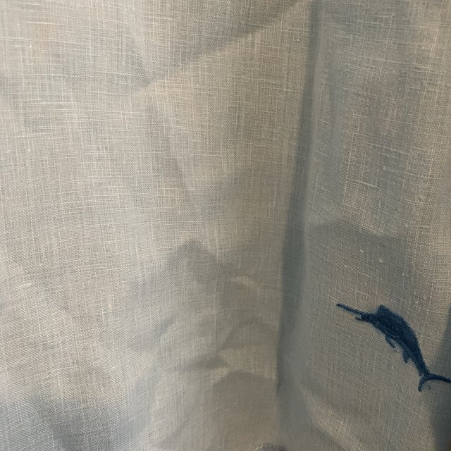 Tommy Bahama Linen Shirt Light Sky Blue Fits Medium to Large