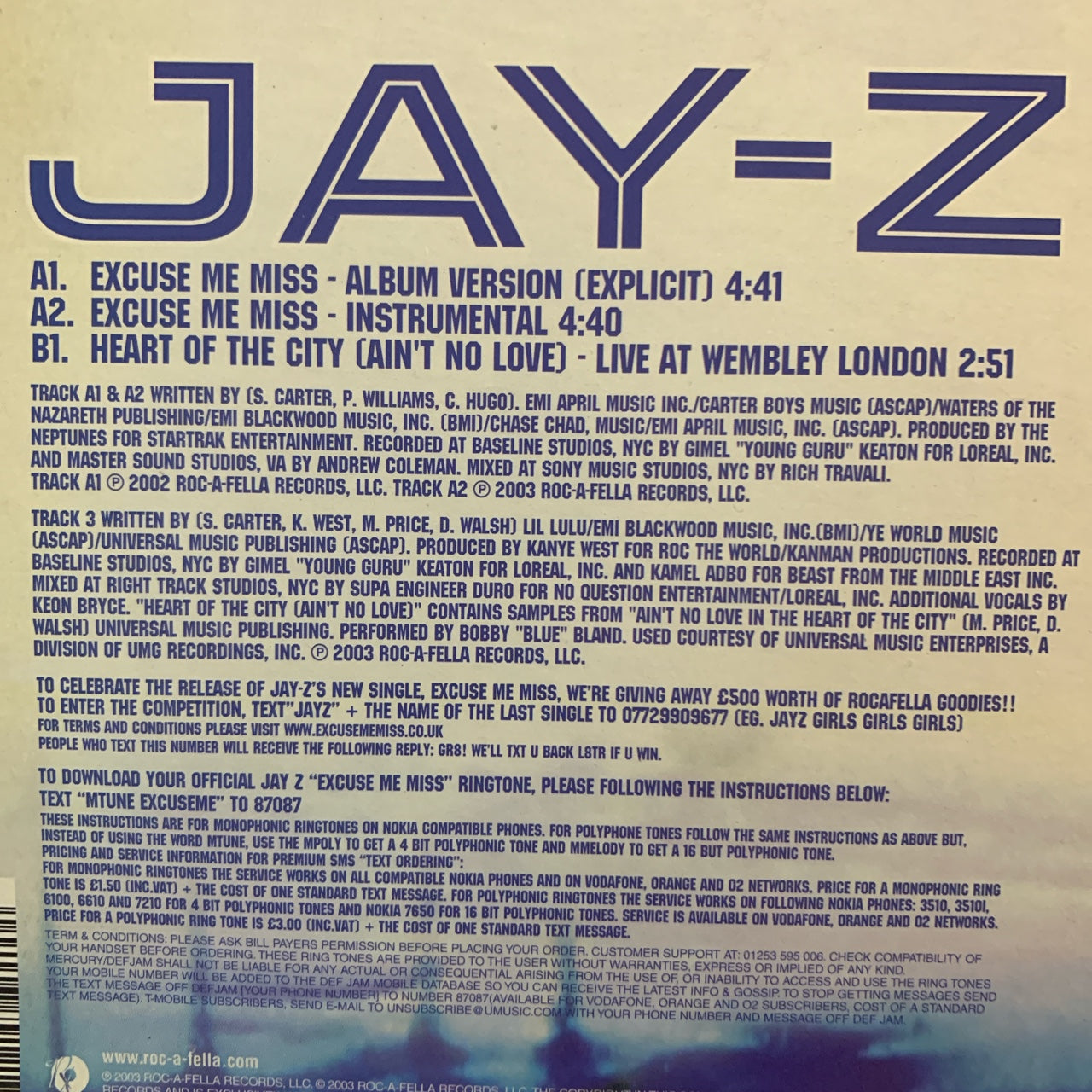 Jay Z “Excuse Me Miss”