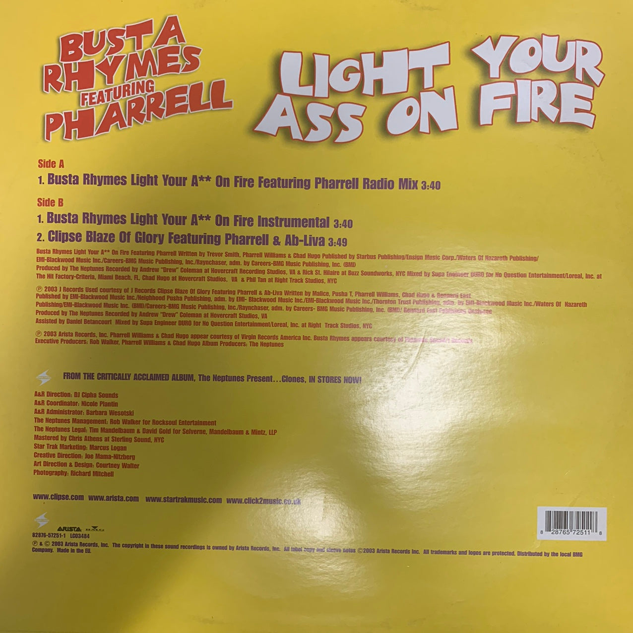 Busta Rhymes Feat Pharrell “Light Your Ass On Fire”