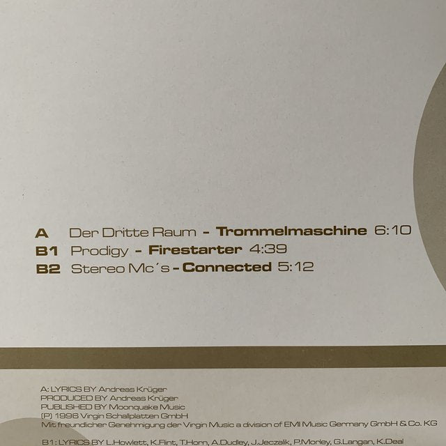 Vinyl Loops Vol 15 Feat Prodigy "Firestarter" Stereo MC’s "Connected", Der Dritte Raum "Trommeimaschine"