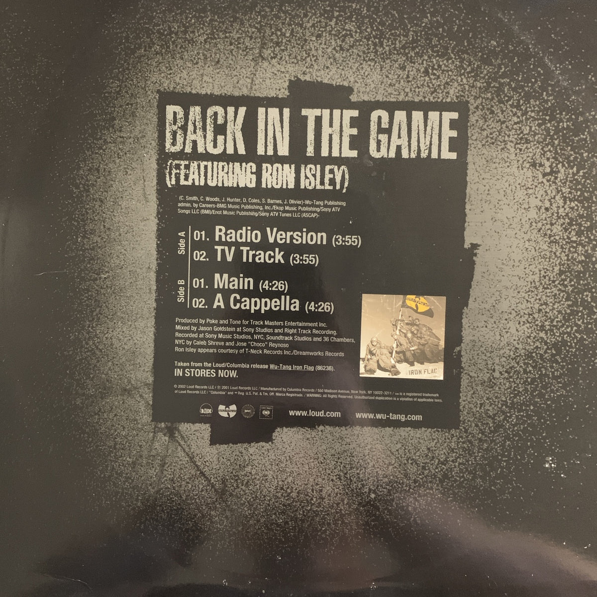 Wu-Tang Clan “Back In The Game” feat Ron Isley – Classic wax records