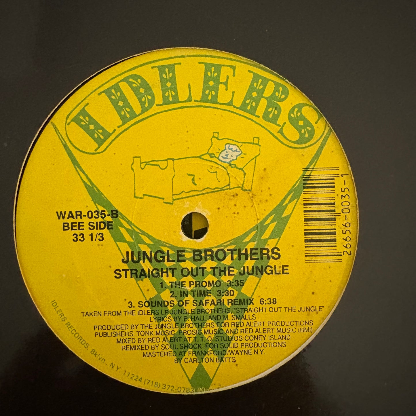 Jungle Brothers “Straight Out The Jungle” 6 Version 12inch vinyl record