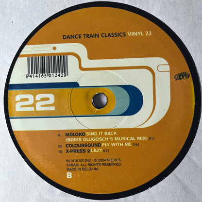 Dance Train Classics Vol 22 3 Track 12inch Vinyl Record 2004