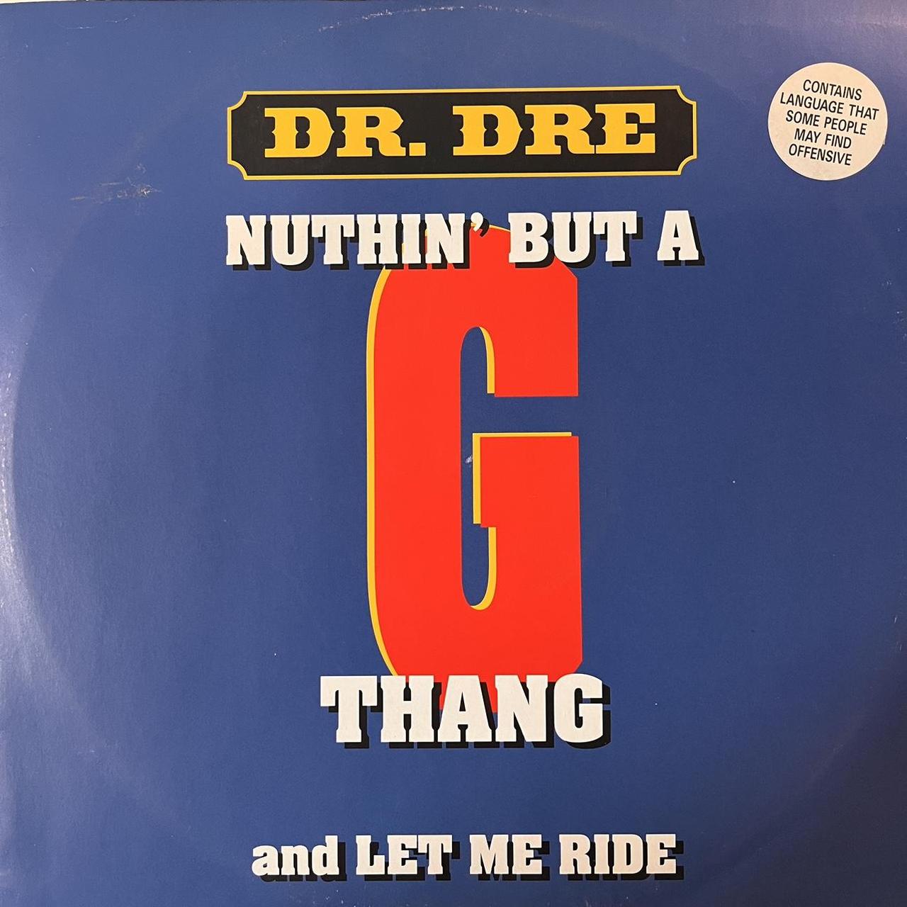Dr Dre “Nuthin’ But A G Thang” / “Let Me Ride” 3 Version 12inch Vinyl