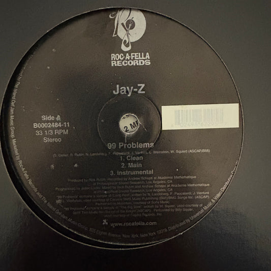 Jay-Z “99 Problems”  6 Version 12inch vinyl