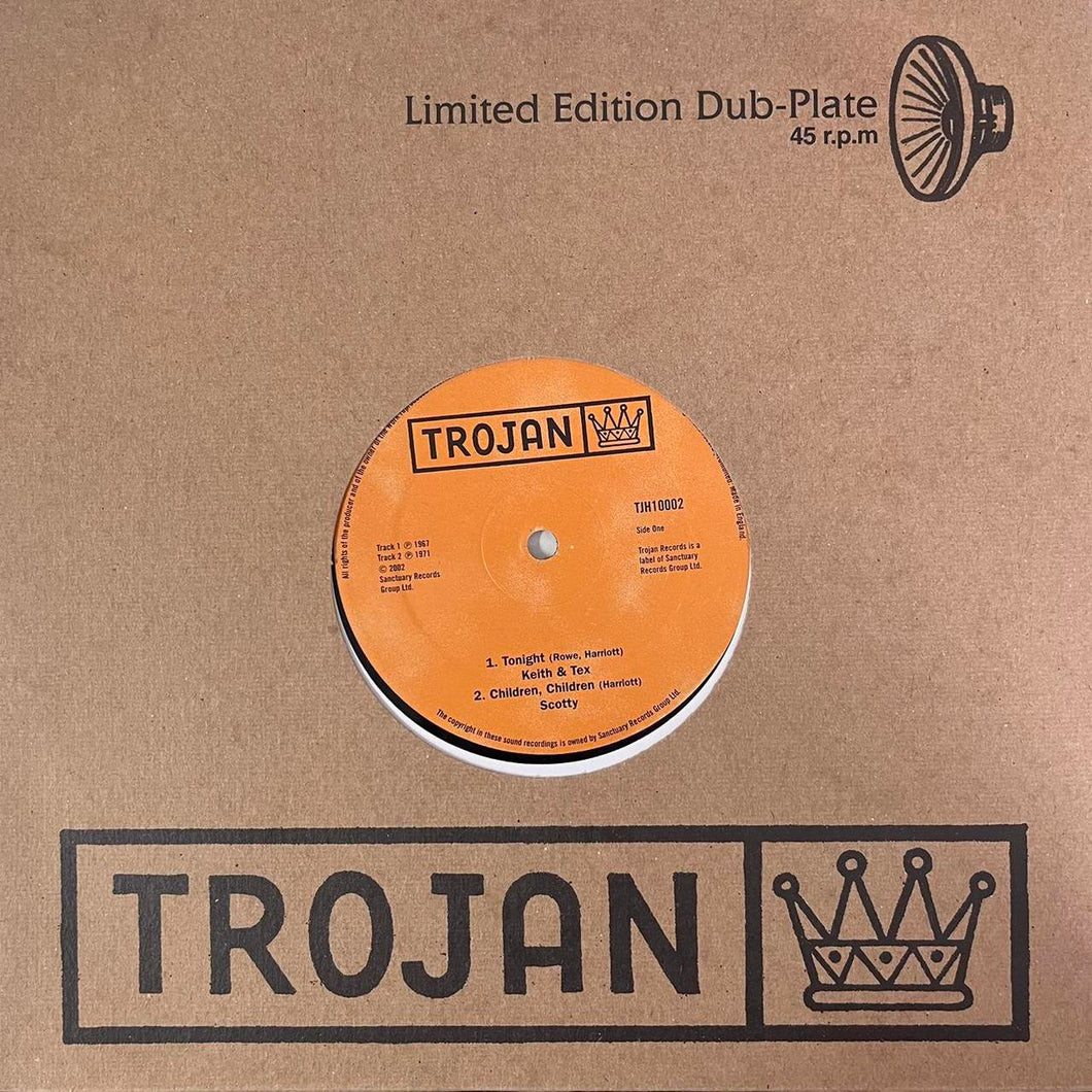 Keith & Tex “Tonight” / Pablo & Fay “Bedroom Mazurka” 4 Track 10inch Dub Plate on Trojan Records