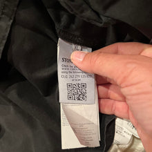 Load image into Gallery viewer, Stone Island Black Garment Dyed Over-shirt Size XL with Logo Badge