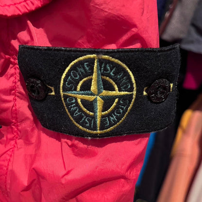 Stone Island Red Zipper Bomber Jacket NWOT size Large fits Large to XL