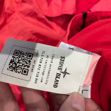 Load image into Gallery viewer, Stone Island Red Zipper Bomber Jacket NWOT size Large fits Large to XL