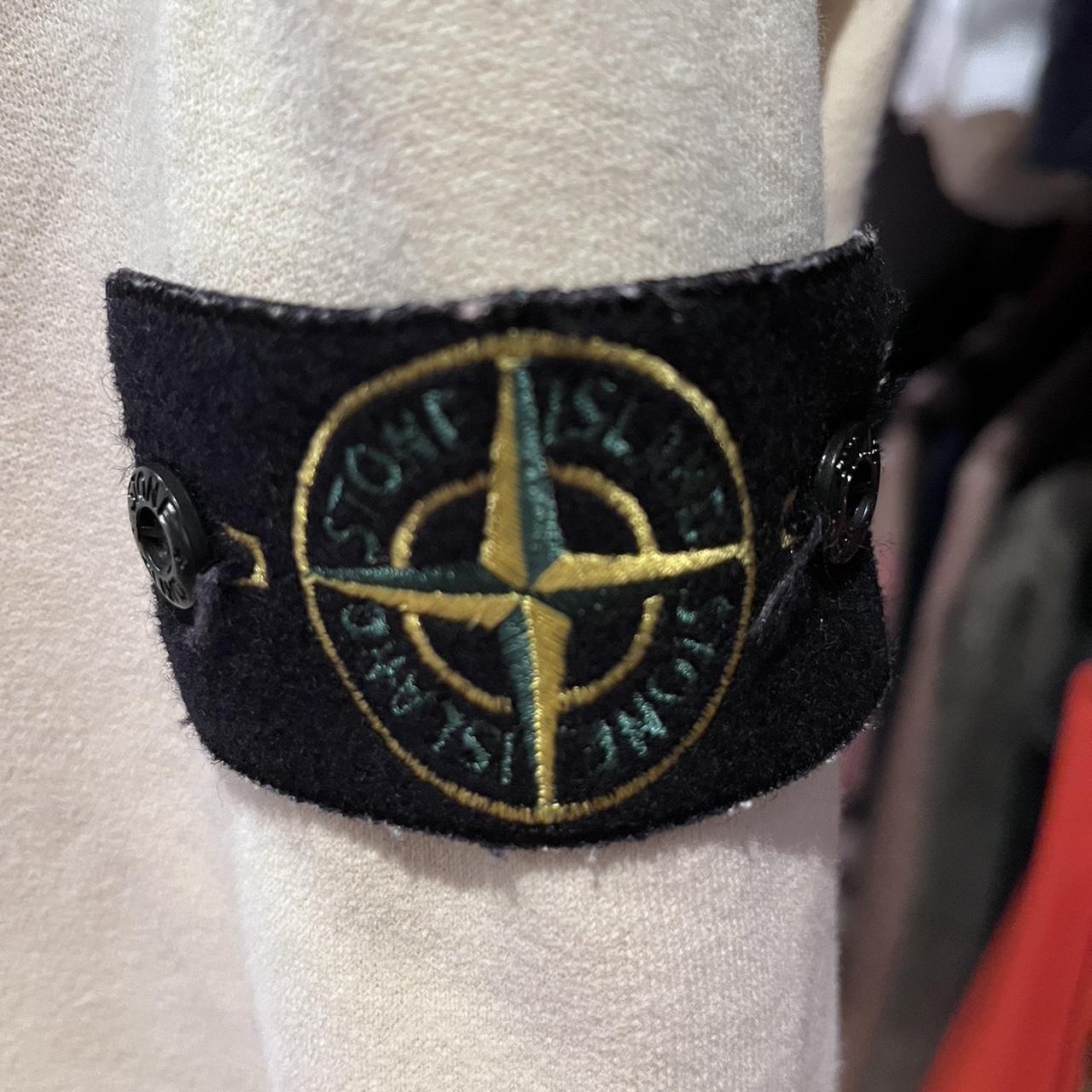 Stone Island 100% Cotton Yellow Fleece Hoodie Size XL with Logo Badge