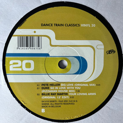Dance Train Classics Vol 20 3 Track 12inch Vinyl Record 2001