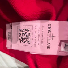 Load image into Gallery viewer, Stone Island Red 100% Cotton Fleece Sweater Size XL with Logo Badge